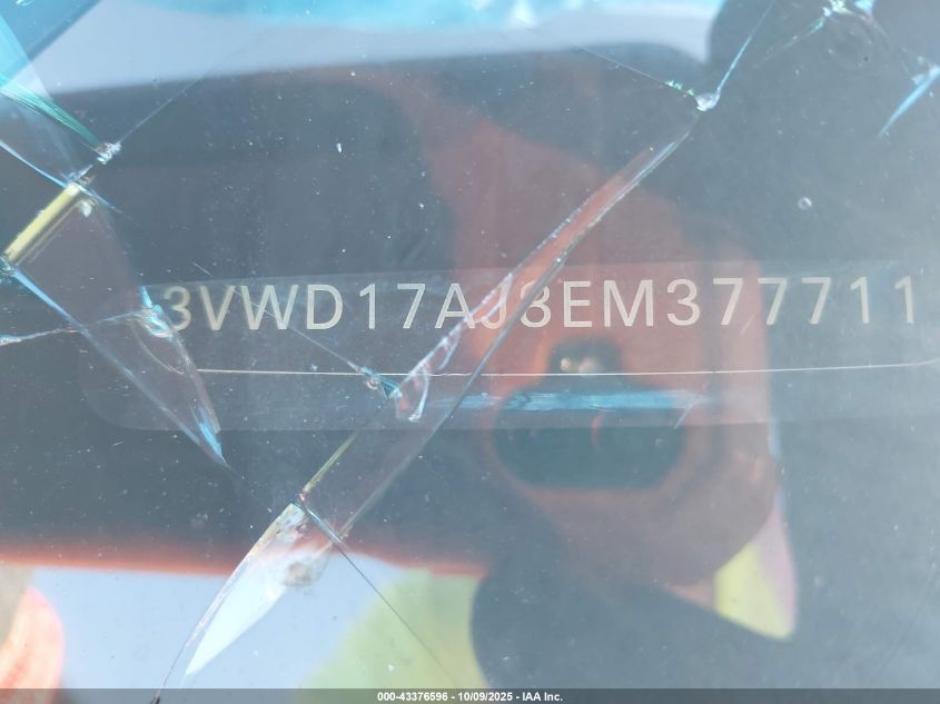 2014 Volkswagen Jetta 1.8T Se VIN: 3VWD17AJ8EM377711 Lot: 43376596
