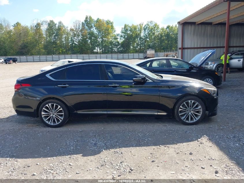 2017 Genesis G80 3.8 VIN: KMHGN4JE6HU172406 Lot: 43376647