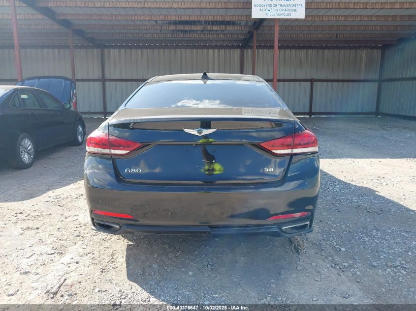 2017 Genesis G80 3.8 VIN: KMHGN4JE6HU172406 Lot: 43376647
