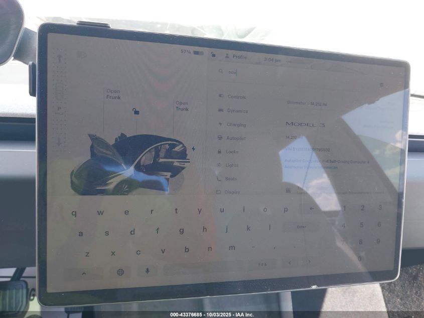 2024 Tesla Model 3 Long Range Dual Motor All-Wheel Drive/Rear-Wheel Drive VIN: 5YJ3E1EA1RF795502 Lot: 43376685