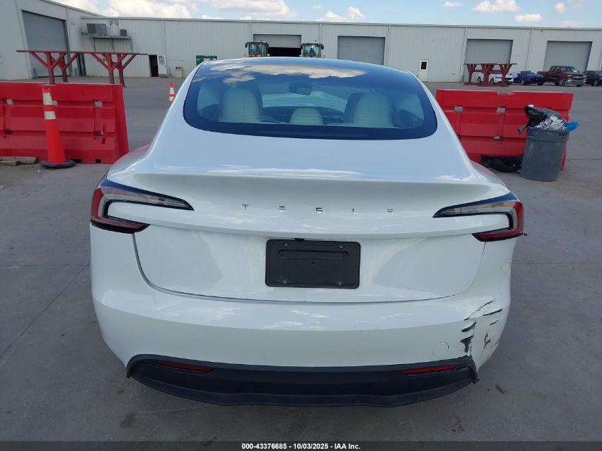 2024 Tesla Model 3 Long Range Dual Motor All-Wheel Drive/Rear-Wheel Drive VIN: 5YJ3E1EA1RF795502 Lot: 43376685