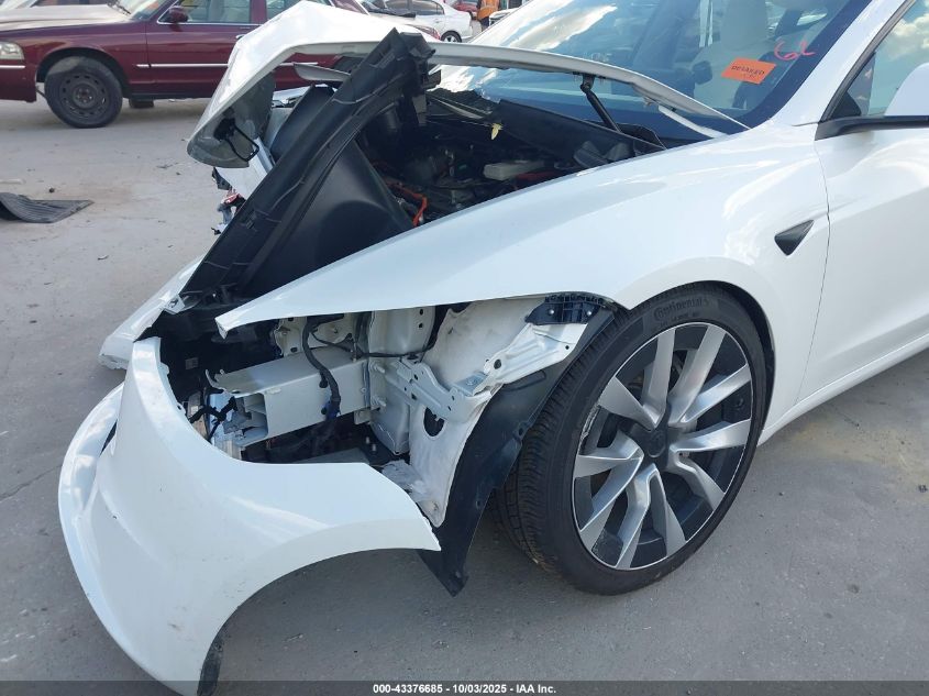 2024 Tesla Model 3 Long Range Dual Motor All-Wheel Drive/Rear-Wheel Drive VIN: 5YJ3E1EA1RF795502 Lot: 43376685