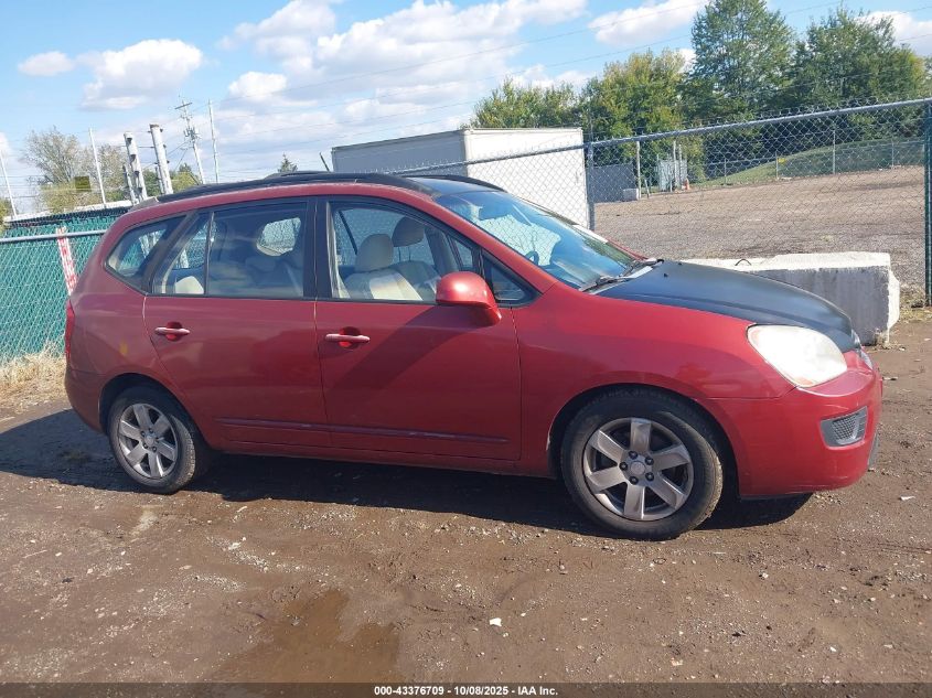 2008 Kia Rondo Lx V6 VIN: KNAFG526187186586 Lot: 43376709
