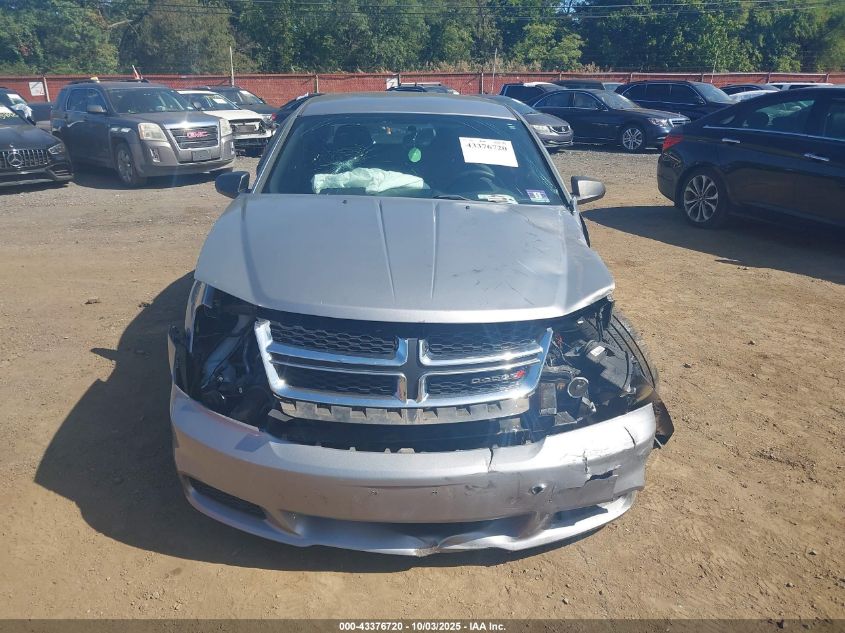 2013 Dodge Avenger Se V6 VIN: 1C3CDZAG4DN747938 Lot: 43376720