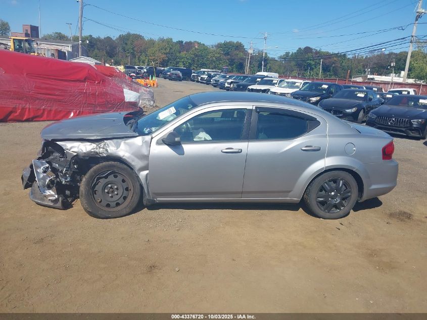 2013 Dodge Avenger Se V6 VIN: 1C3CDZAG4DN747938 Lot: 43376720