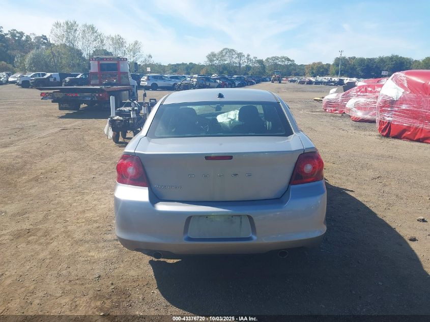 2013 Dodge Avenger Se V6 VIN: 1C3CDZAG4DN747938 Lot: 43376720