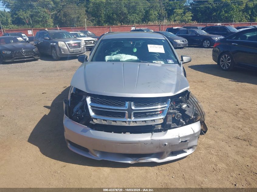 2013 Dodge Avenger Se V6 VIN: 1C3CDZAG4DN747938 Lot: 43376720