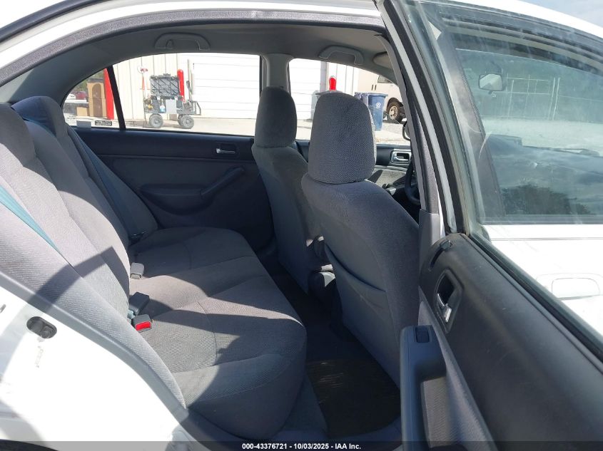 2002 Honda Civic Lx VIN: 1HGES16512L040180 Lot: 43376721