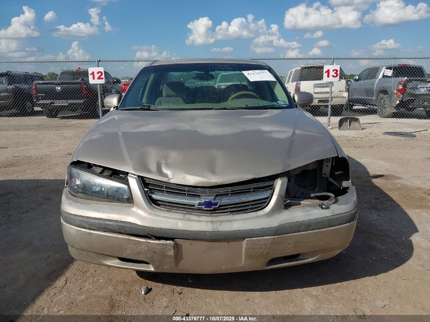 2003 Chevrolet Impala VIN: 2G1WF52E539442872 Lot: 43376777