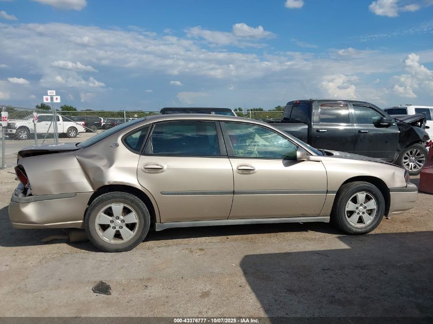 2003 Chevrolet Impala VIN: 2G1WF52E539442872 Lot: 43376777