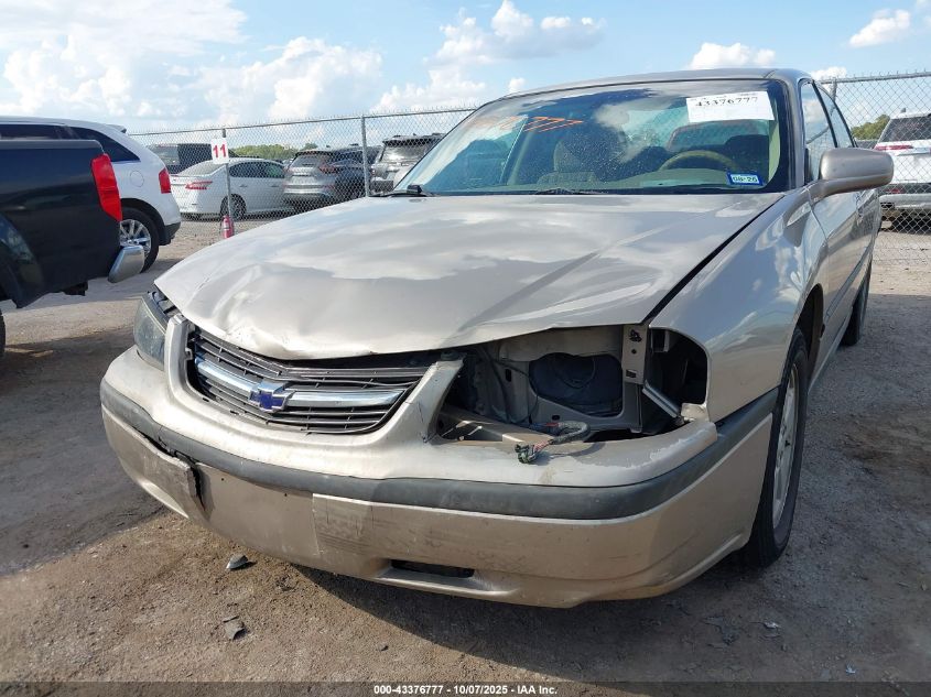 2003 Chevrolet Impala VIN: 2G1WF52E539442872 Lot: 43376777