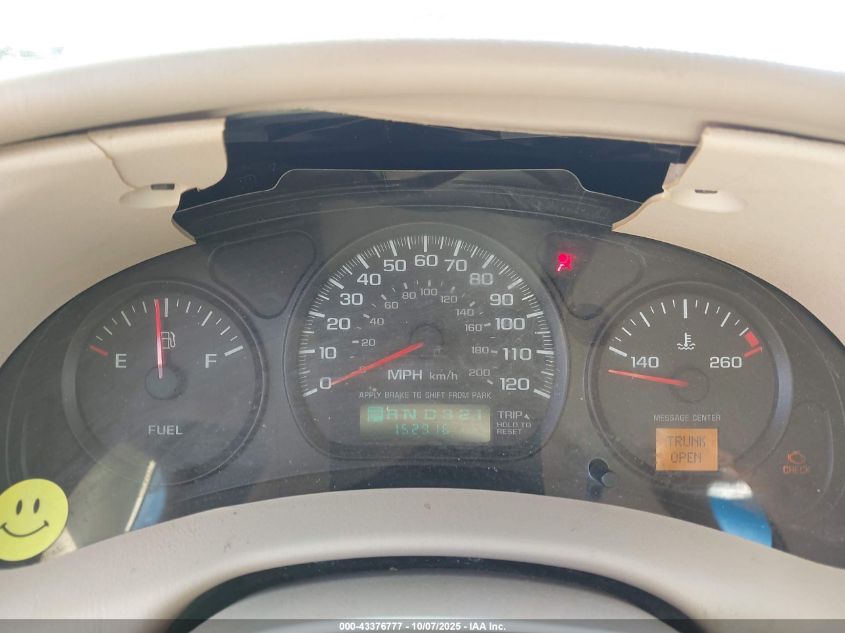 2003 Chevrolet Impala VIN: 2G1WF52E539442872 Lot: 43376777