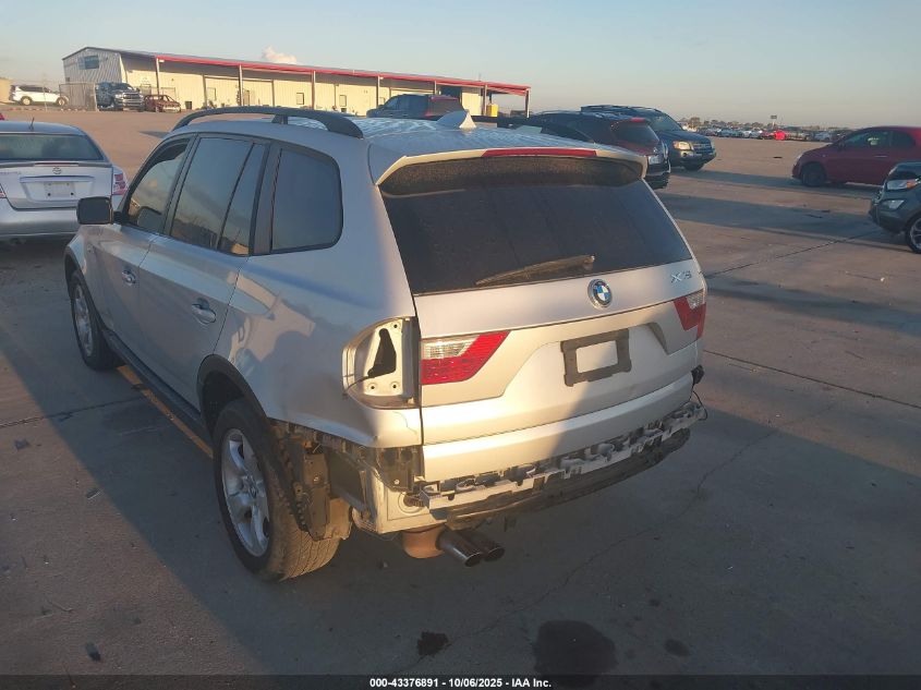 2007 BMW X3 3.0Si VIN: WBXPC93427WF22747 Lot: 43376891