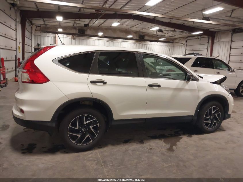 2016 Honda Cr-V Se VIN: 5J6RM4H43GL083968 Lot: 43376935