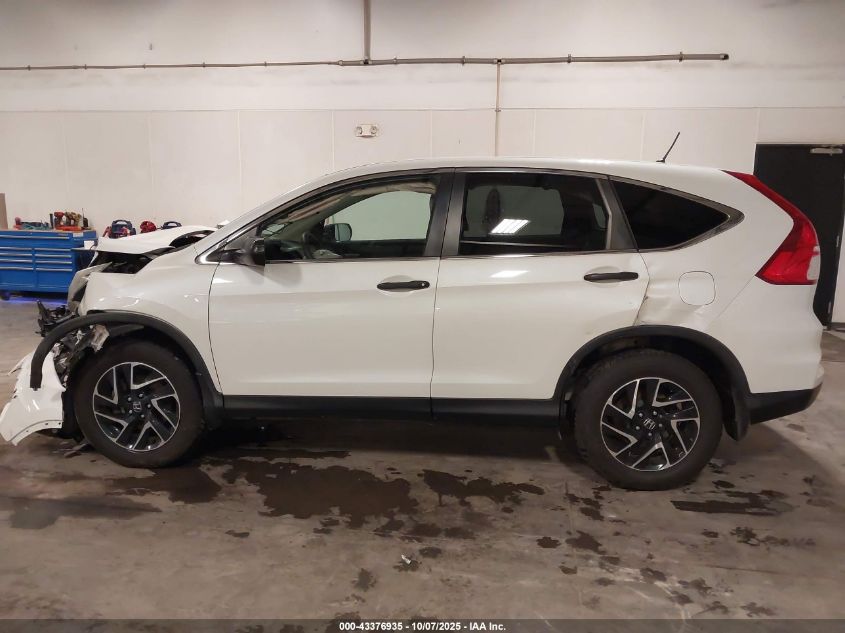 2016 Honda Cr-V Se VIN: 5J6RM4H43GL083968 Lot: 43376935