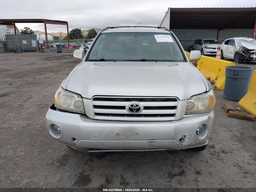 2007 Toyota Highlander Limited V6 VIN: JTEEP21AX70230607 Lot: 43376944