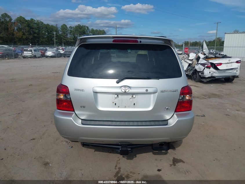 2005 Toyota Highlander Limited V6 VIN: JTEDP21A150085224 Lot: 43376964