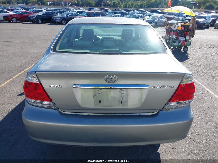2005 Toyota Camry Le VIN: JTDBE30K553000871 Lot: 43376967