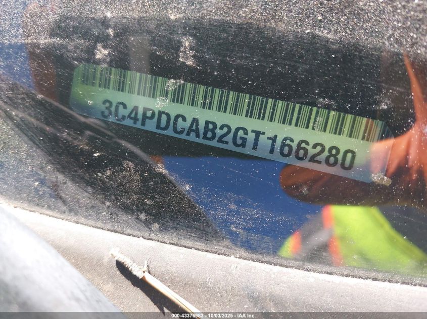 2016 Dodge Journey Se VIN: 3C4PDCAB2GT166280 Lot: 43376983