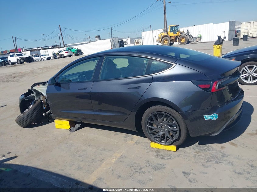 2025 Tesla Model 3 Long Range Rear-Wheel Drive VIN: 5YJ3E1EA3SF993522 Lot: 43377021
