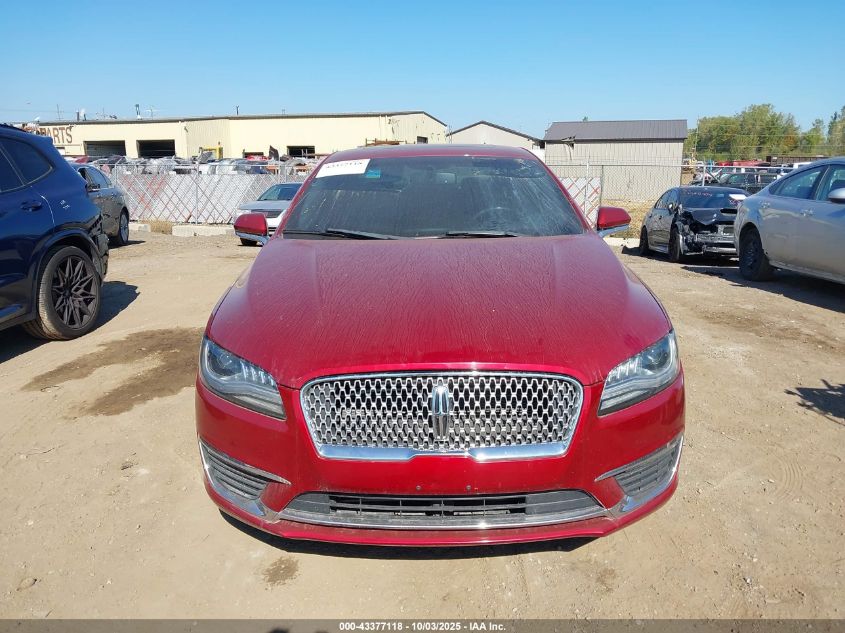 2018 Lincoln Mkz Select VIN: 3LN6L5D9XJR619693 Lot: 43377118