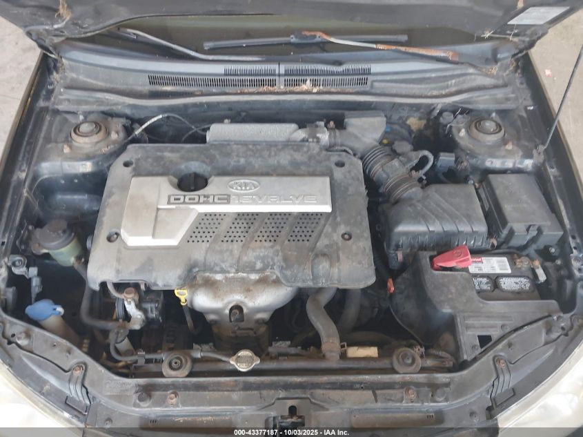 2006 Kia Spectra Ex/Lx/Sx VIN: KNAFE121765348166 Lot: 43377187