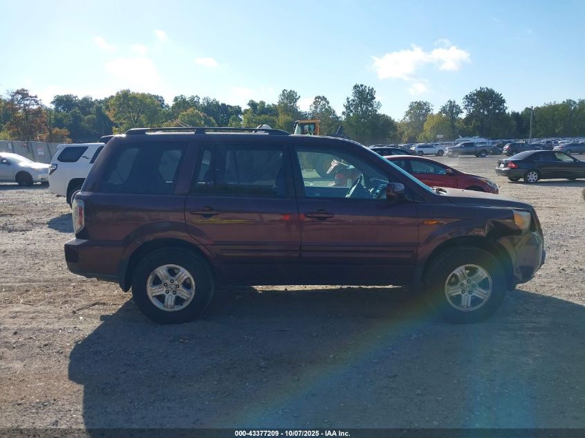 2008 Honda Pilot Vp VIN: 5FNYF18298B024310 Lot: 43377209