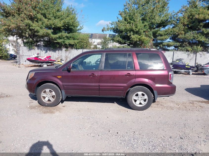 2008 Honda Pilot Vp VIN: 5FNYF18298B024310 Lot: 43377209