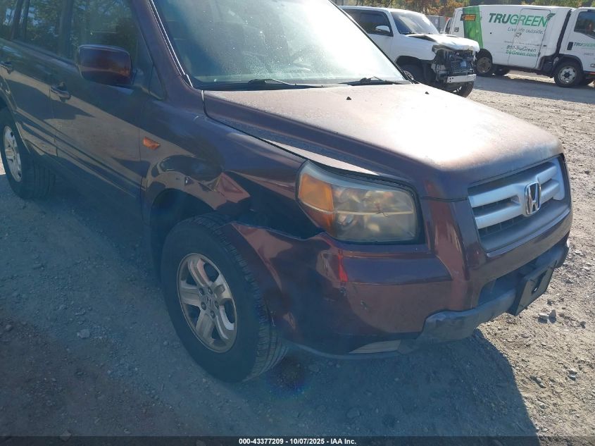 2008 Honda Pilot Vp VIN: 5FNYF18298B024310 Lot: 43377209