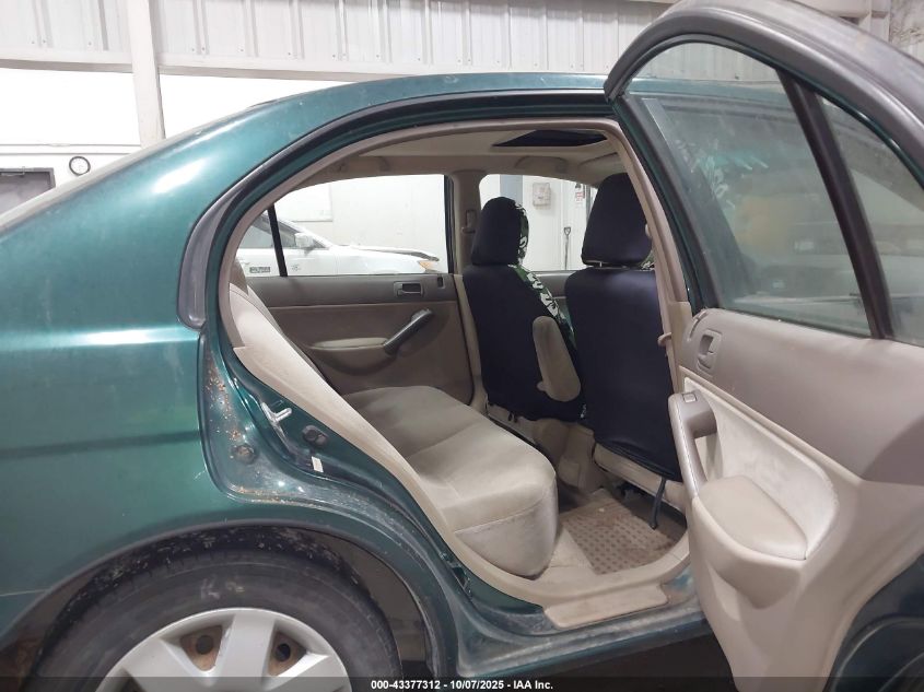 2001 Honda Civic Ex VIN: 2HGES25751H541206 Lot: 43377312