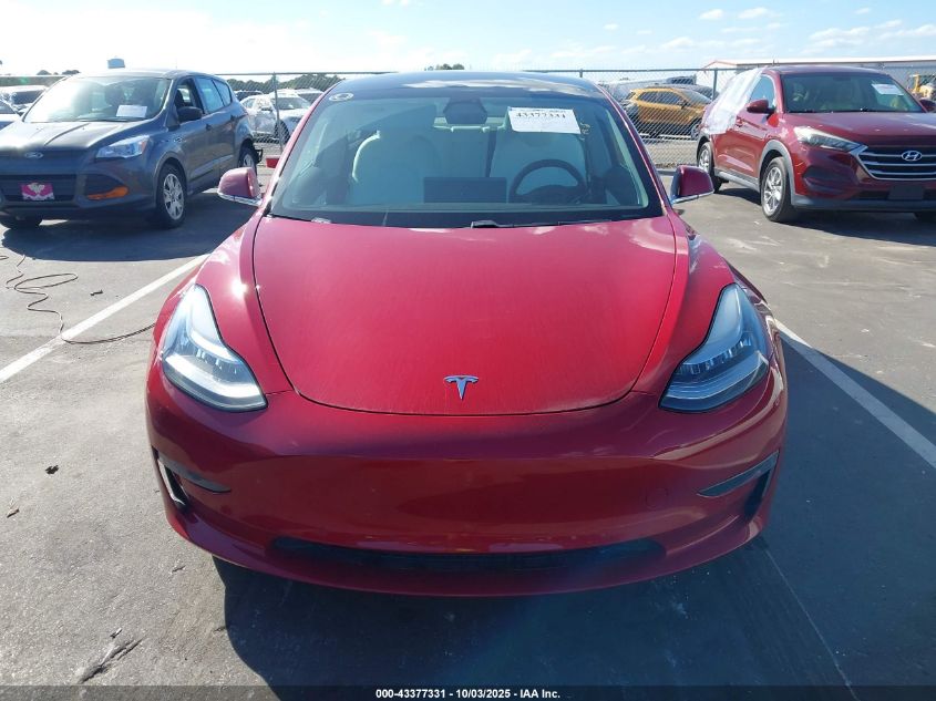 2019 Tesla Model 3 Long Range/Performance VIN: 5YJ3E1EB7KF454555 Lot: 43377331