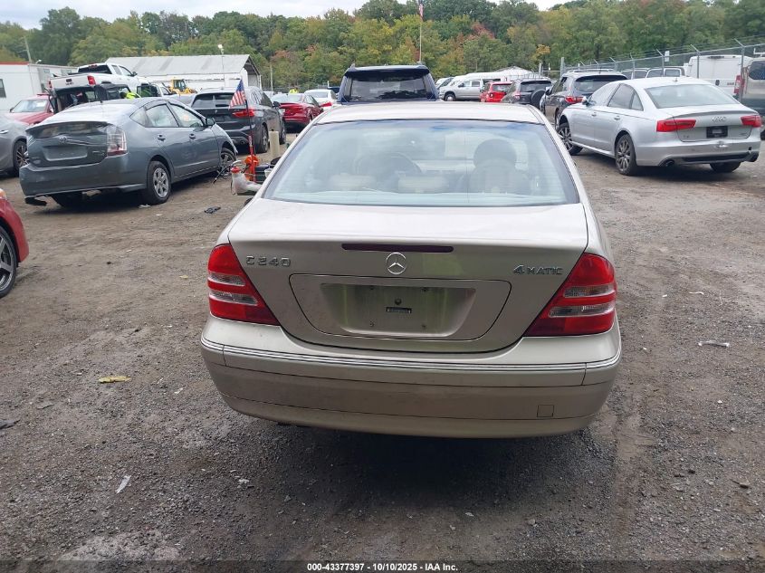 2004 Mercedes-Benz C 240 4Matic VIN: WDBRF81JX4F466354 Lot: 43377397
