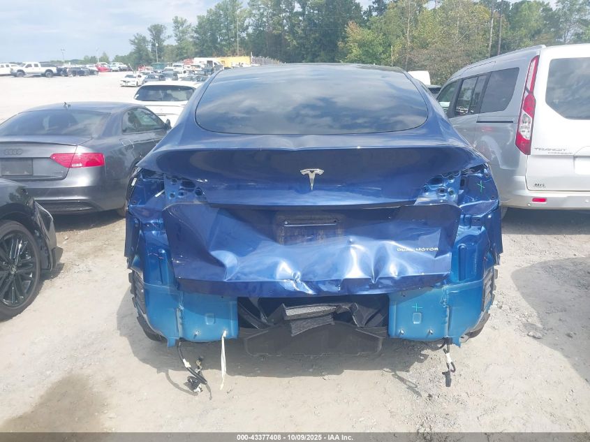 2023 Tesla Model Y Awd/Long Range Dual Motor All-Wheel Drive VIN: 7SAYGDEE7PA078247 Lot: 43377408