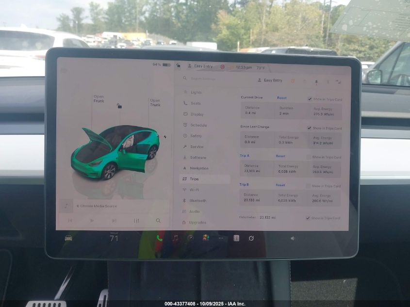 2023 Tesla Model Y Awd/Long Range Dual Motor All-Wheel Drive VIN: 7SAYGDEE7PA078247 Lot: 43377408