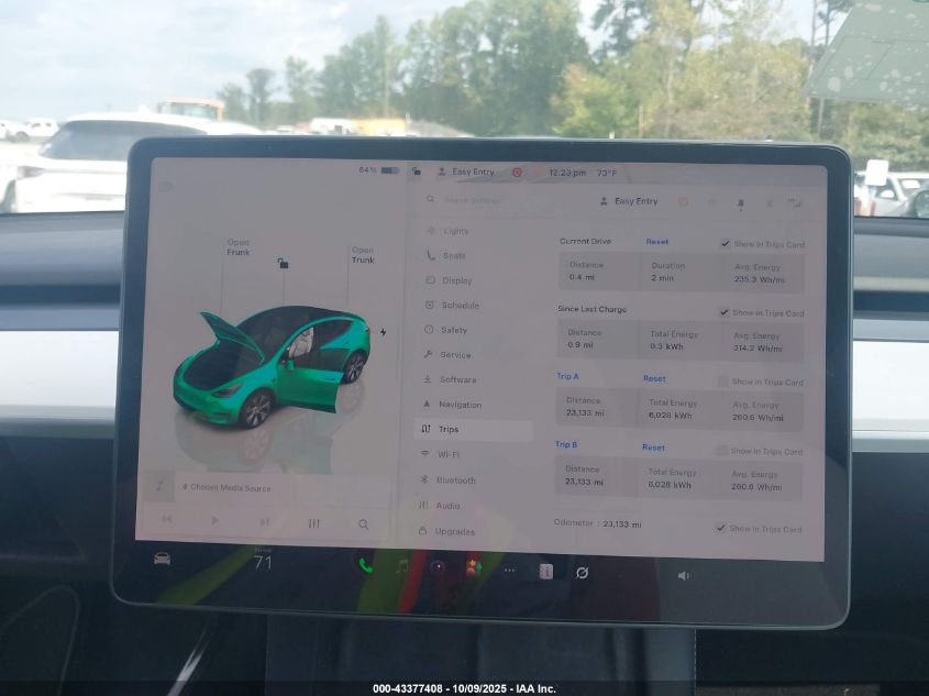 2023 Tesla Model Y Awd/Long Range Dual Motor All-Wheel Drive VIN: 7SAYGDEE7PA078247 Lot: 43377408