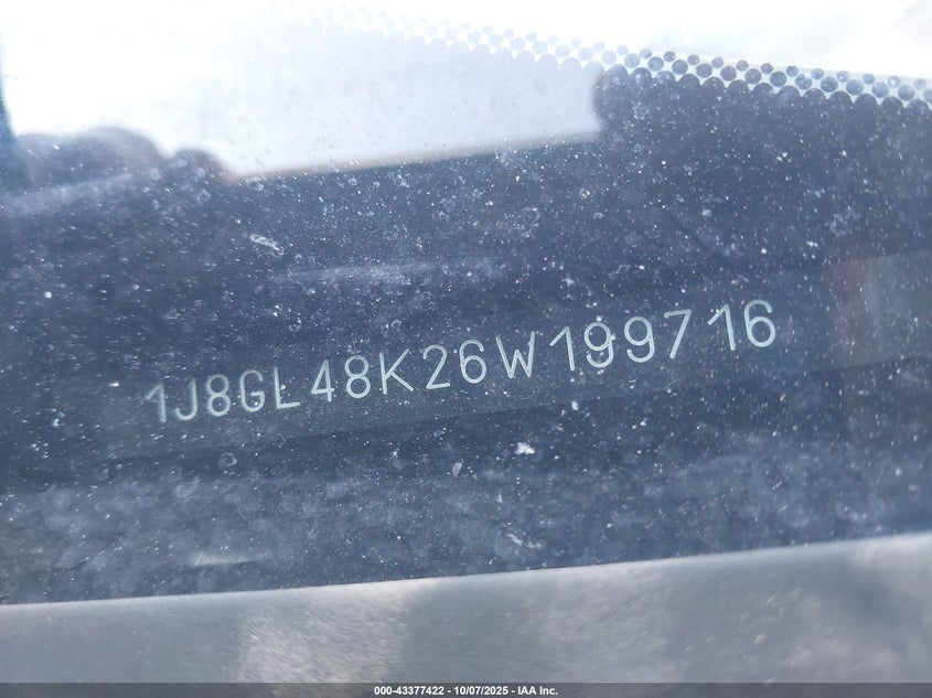 2006 Jeep Liberty Sport VIN: 1J8GL48K26W199716 Lot: 43377422