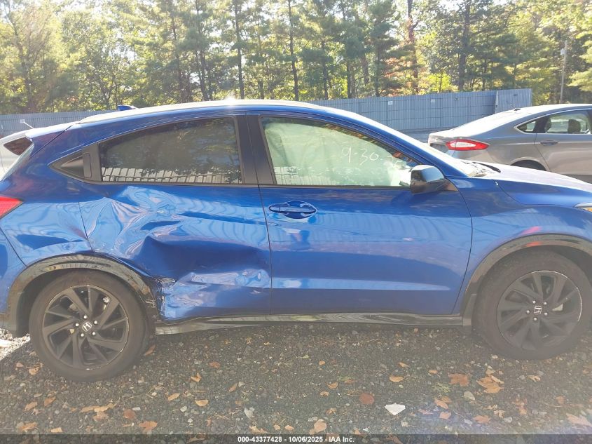 2022 Honda Hr-V Awd Sport VIN: 3CZRU6H19NM768411 Lot: 43377428