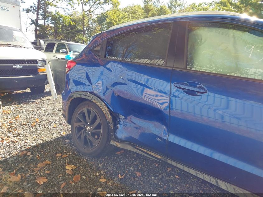 2022 Honda Hr-V Awd Sport VIN: 3CZRU6H19NM768411 Lot: 43377428