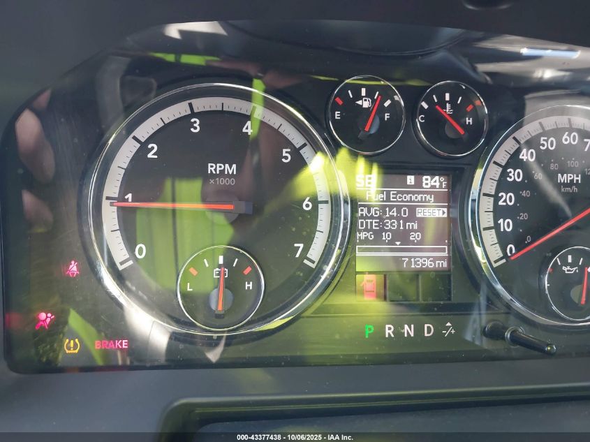 2012 Ram 1500 Laramie VIN: 1C6RD6NT5CS181307 Lot: 43377438