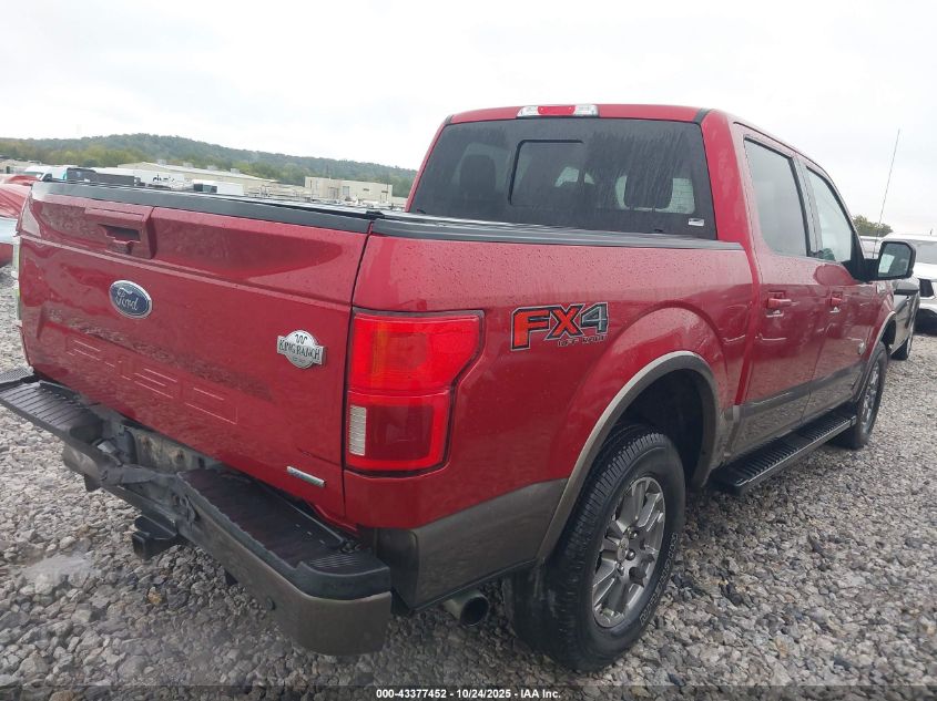2020 Ford F150 King Ranch/Lariat/Platinum/Xl/Xlt VIN: 1FTEW1E4XLK00326 Lot: 43377452