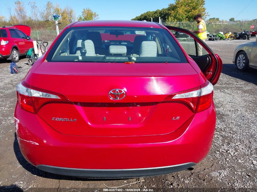 2015 Toyota Corolla Le VIN: 2T1BURHE1FC294797 Lot: 43377482