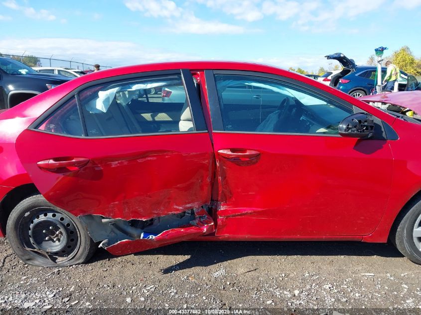 2015 Toyota Corolla Le VIN: 2T1BURHE1FC294797 Lot: 43377482