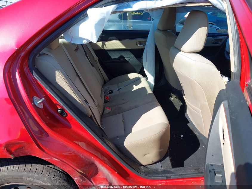 2015 Toyota Corolla Le VIN: 2T1BURHE1FC294797 Lot: 43377482