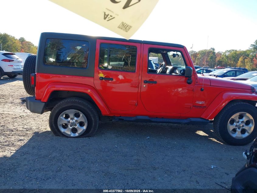 2015 Jeep Wrangler Unlimited Sahara VIN: 1C4BJWEG9FL594593 Lot: 43377562