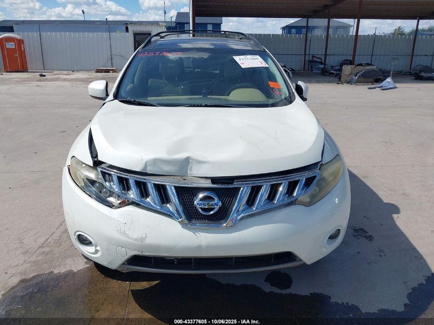 2009 Nissan Murano Sl VIN: JN8AZ18U39W017414 Lot: 43377605