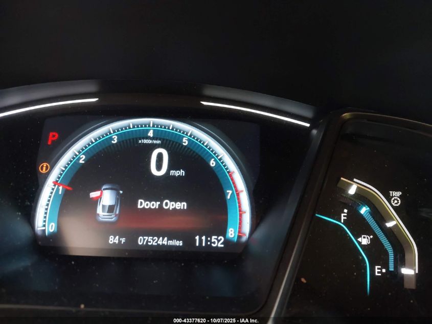 2021 Honda Civic Ex VIN: SHHFK7H60MU203515 Lot: 43377620