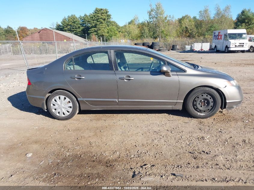 2008 Honda Civic Lx VIN: 2HGFA16548H304814 Lot: 43377652