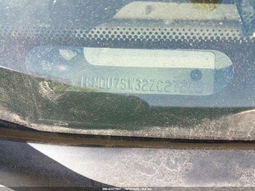 2002 Ford Explorer Limited VIN: 1FMDU75W32ZC27205 Lot: 43377657