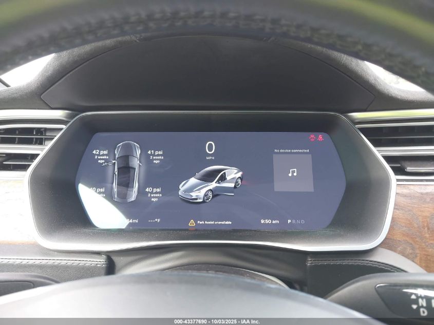 2017 Tesla Model S 100D/60D/75D/90D/P100D VIN: 5YJSA1E25HF191224 Lot: 43377690