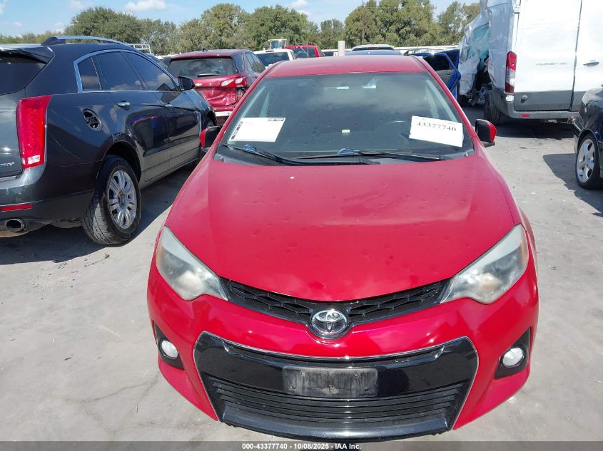 2015 Toyota Corolla S Plus VIN: 5YFBURHE0FP309936 Lot: 43377740